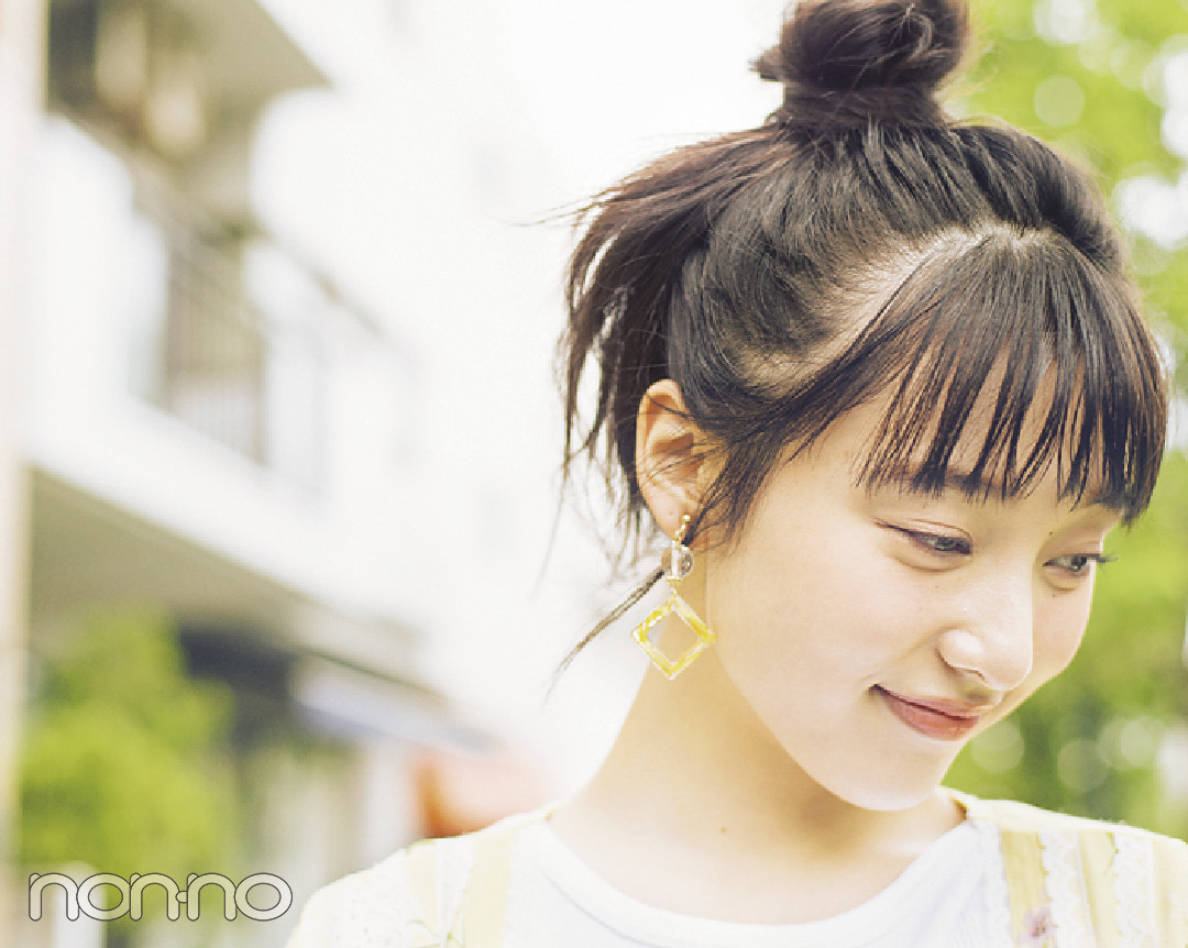 ロングの高めおだんご、#彼女感を出すにはココがポイントだった! _1_4