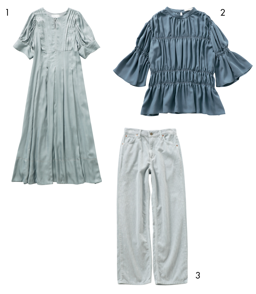 新木優子×新しいこと始まる秋服。「くすみブルーで肌色をきれいに見せて」_1_4