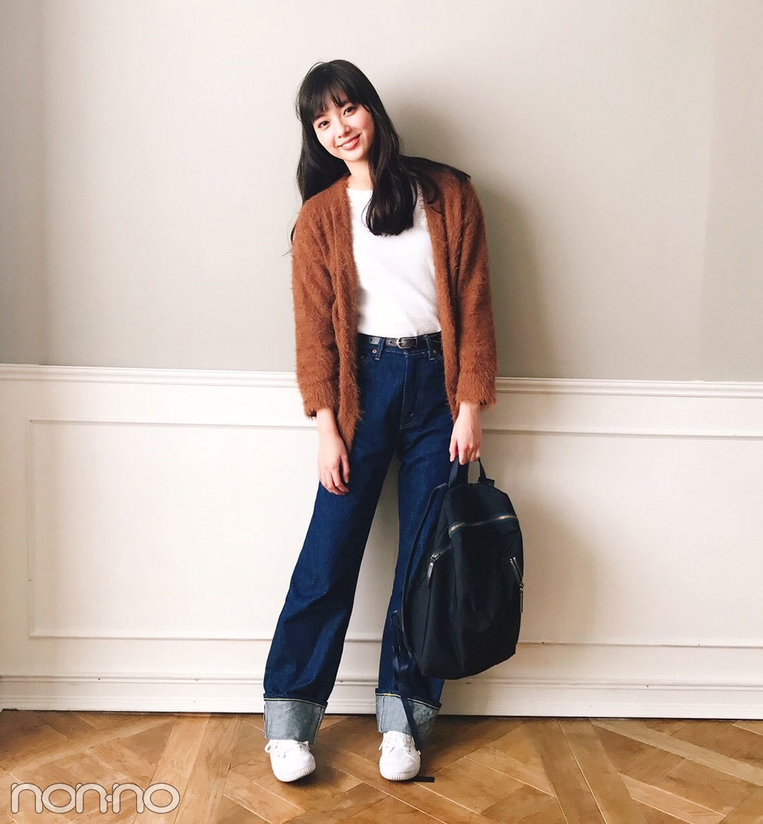 新川優愛はリーバイスのデニム×ROSE BUDでラクちんコーデ【モデルの私服スナップ】_1_1