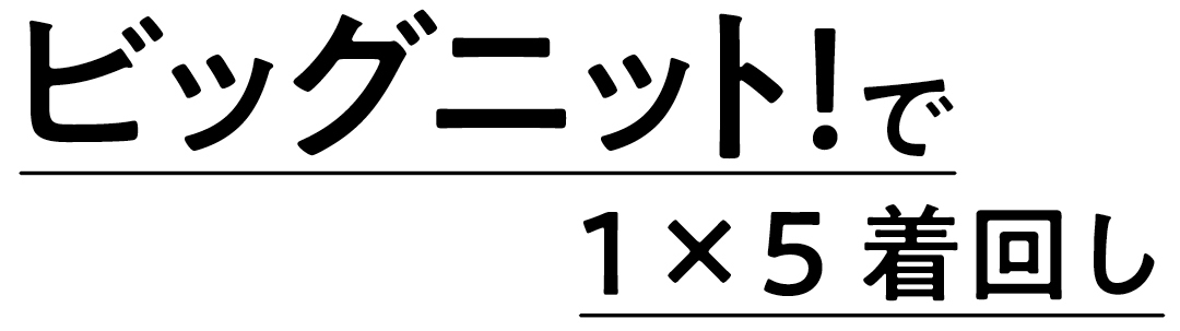 ビッグニット! で1×5着回し