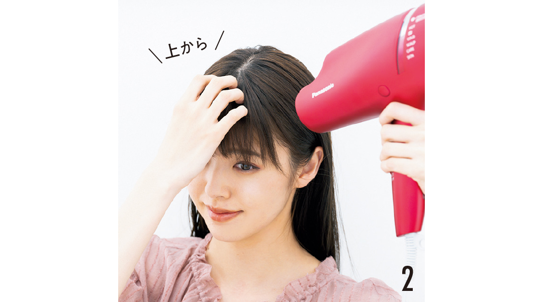 ヘア崩さない女子の”ぺったりしない”前髪ブロー&スタイリング超ていねい解説!_1_5
