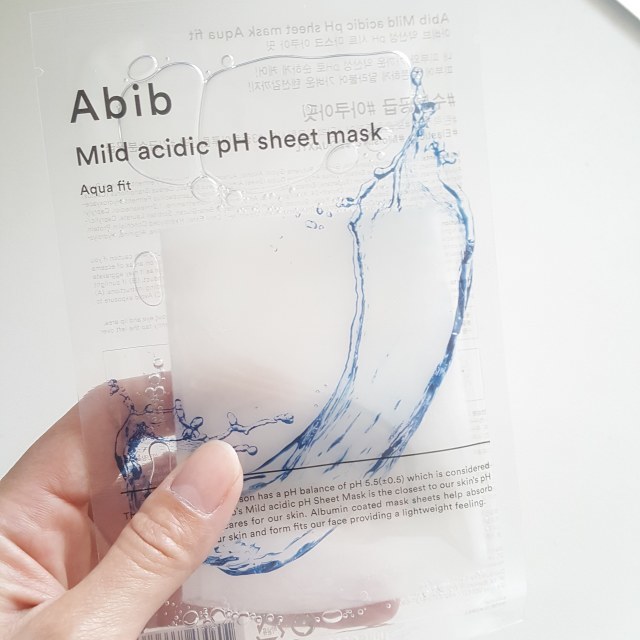 Abib アビブ Mild acidic pH sheet mask Aqua fit レビュー