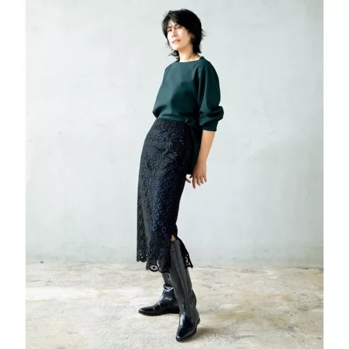 地曳いく子×eclat タックスリーブプルオーバー ¥18,700