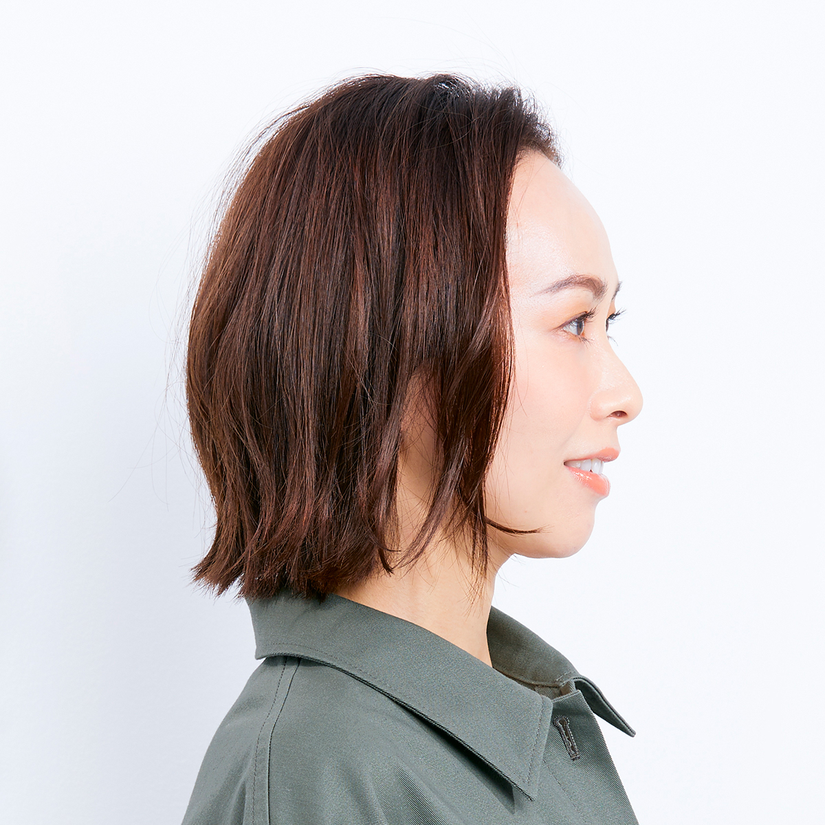 横から見た人気ボブヘアスタイル5位の髪型