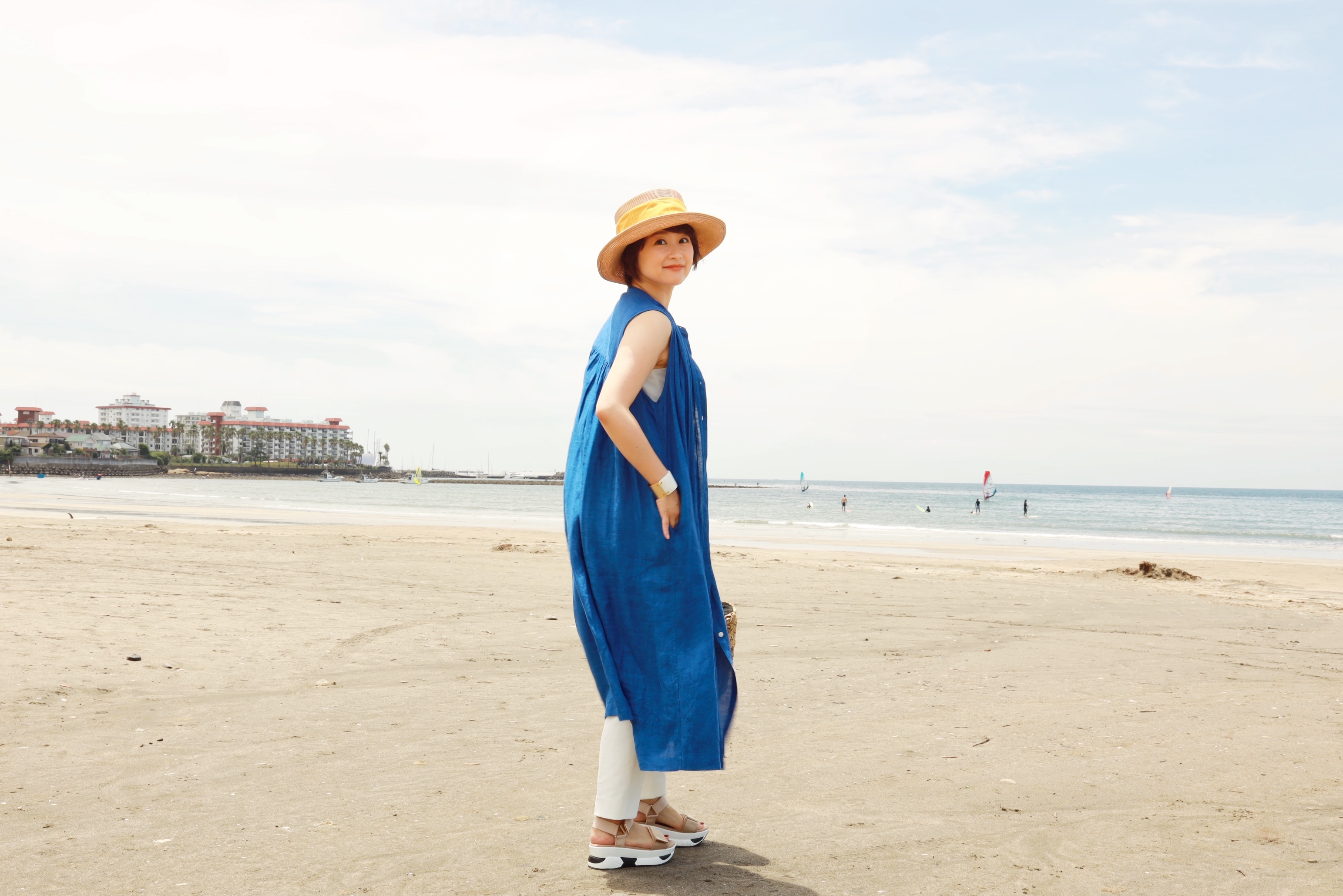 エクラ9月号掲載の海街ワンマイルコーデ_1_3