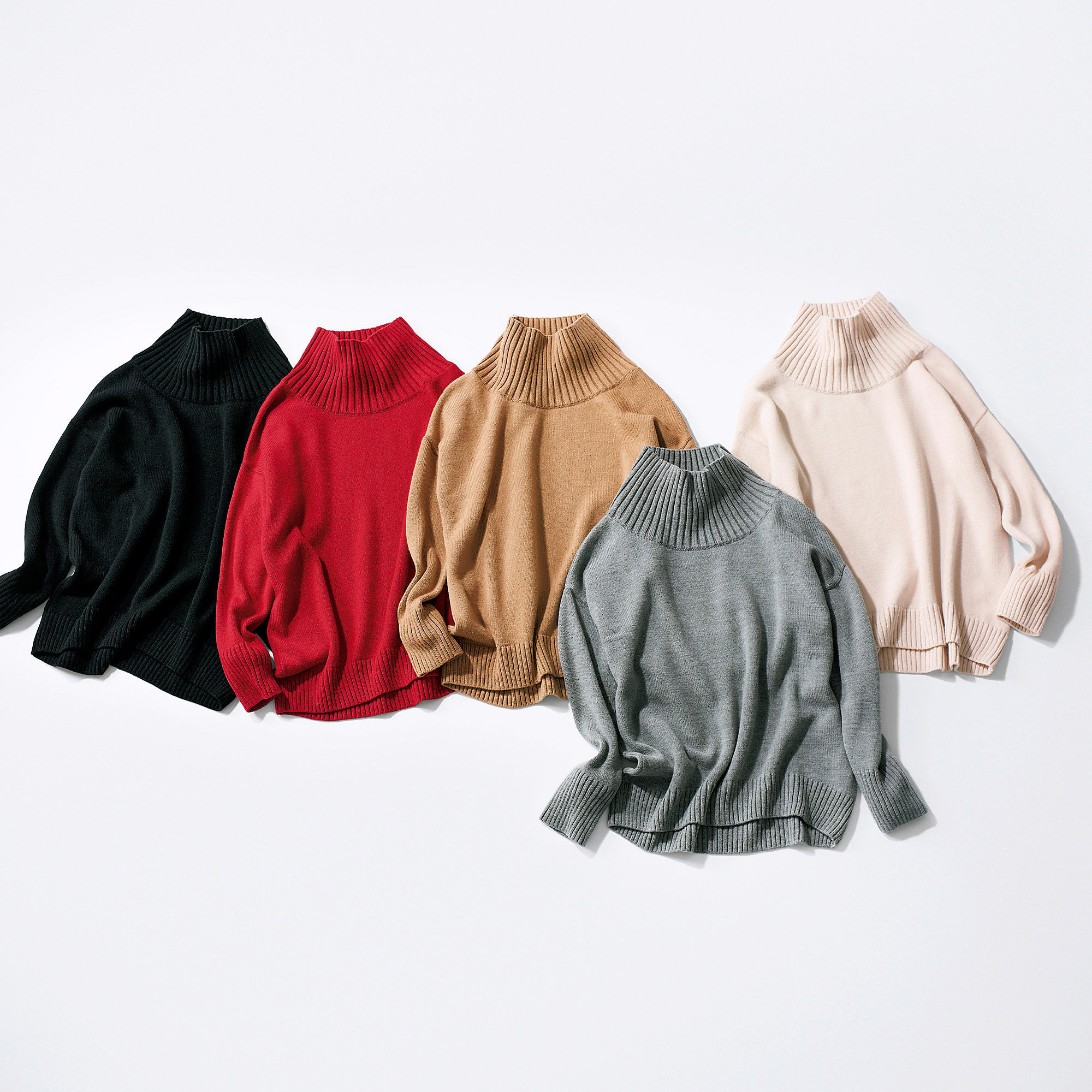 冬の最強ステディアイテムがパワーアップ E By Eclat 噂の美人ボトルネックニットに新色が登場 Web Eclat 50代女性のための ファッション ビューティ ライフスタイル最新情報