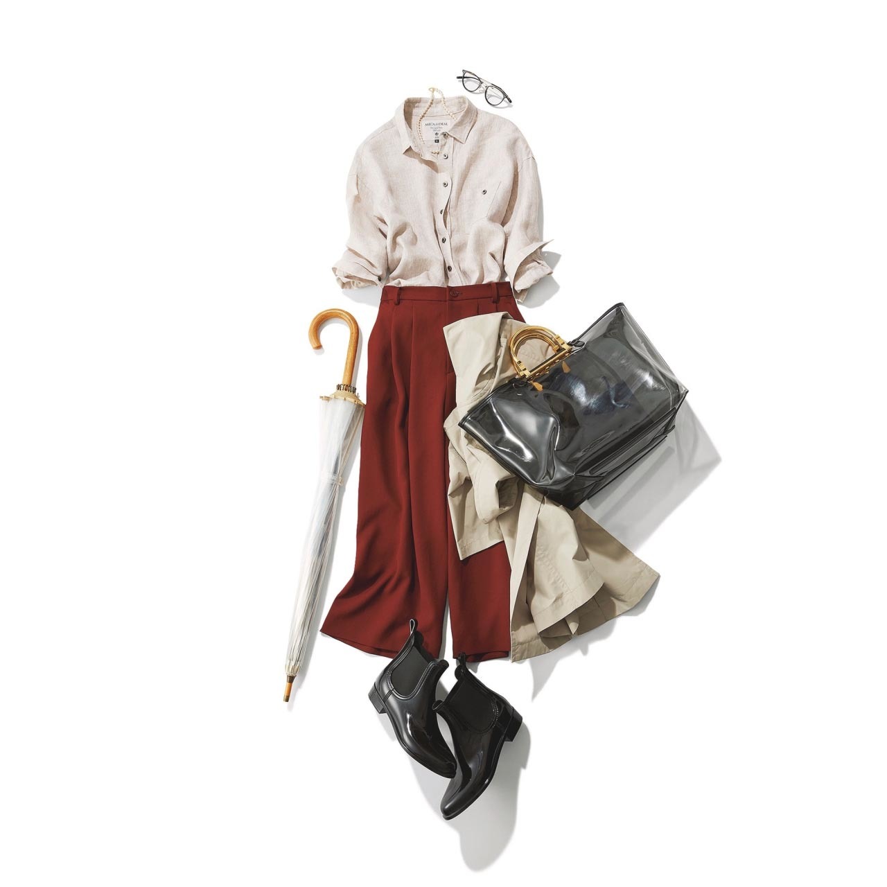 雨の日もおしゃれ宣言 アラフォーのための６月 梅雨コーデ アイテム ファッション誌marisol マリソル 40代をもっとキレイに 女っぷり上々