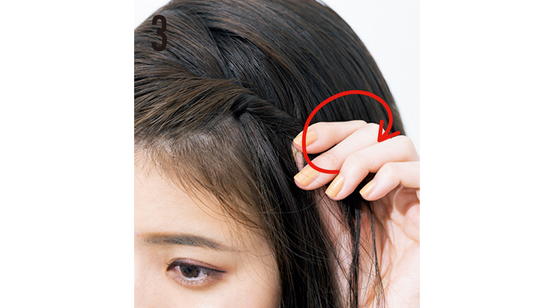 猛暑でもヘア崩さない女子★ 髪を下ろしたい日は簡単ねじりアレで盛る!_1_6