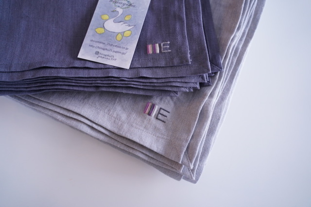 リネン テーブルクロス 刺繍