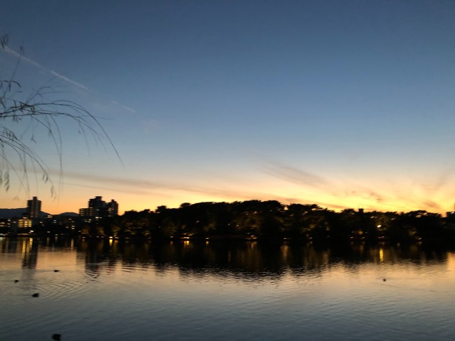 夕暮れの大濠公園♪