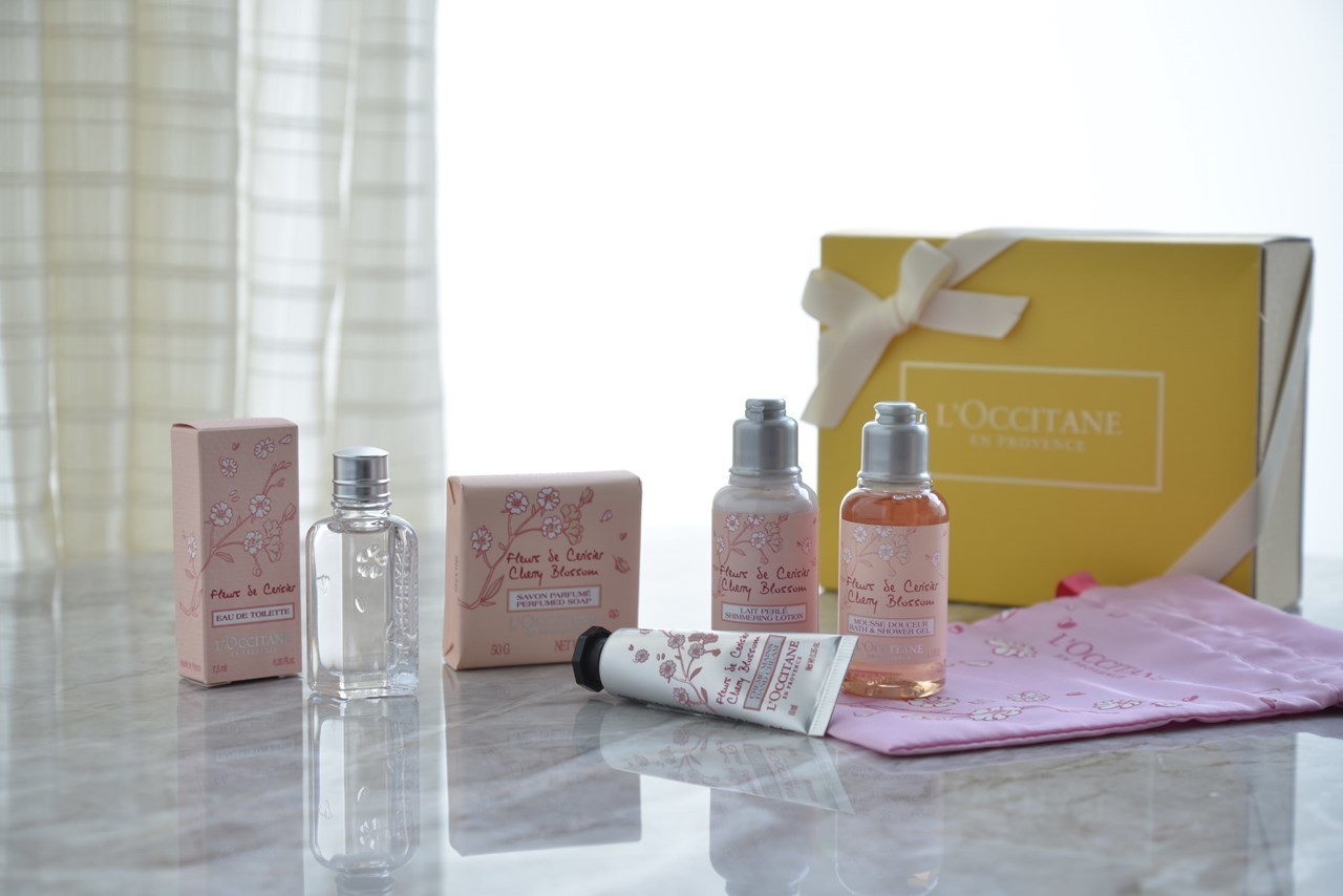 ホテル椿山荘東京とL'OCCITANE(ロクシタン)のコラボプラン「チェリーブロッサム トラベルセット」