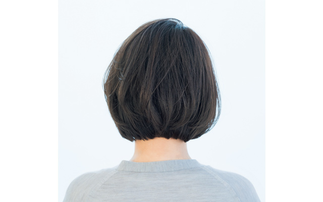 セルフでも扱いやすい丸みのあるボブスタイルのバック