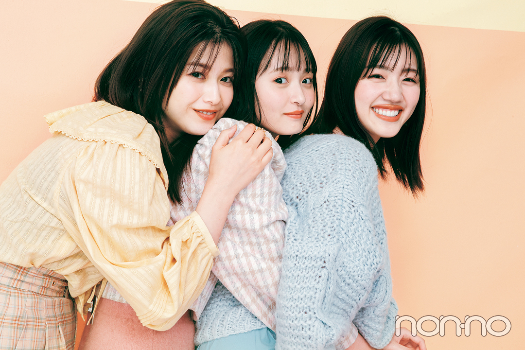 渡邉理佐と佐々木美玲と遠藤さくら、坂道3姉妹のWINTER COLLECTION6-3