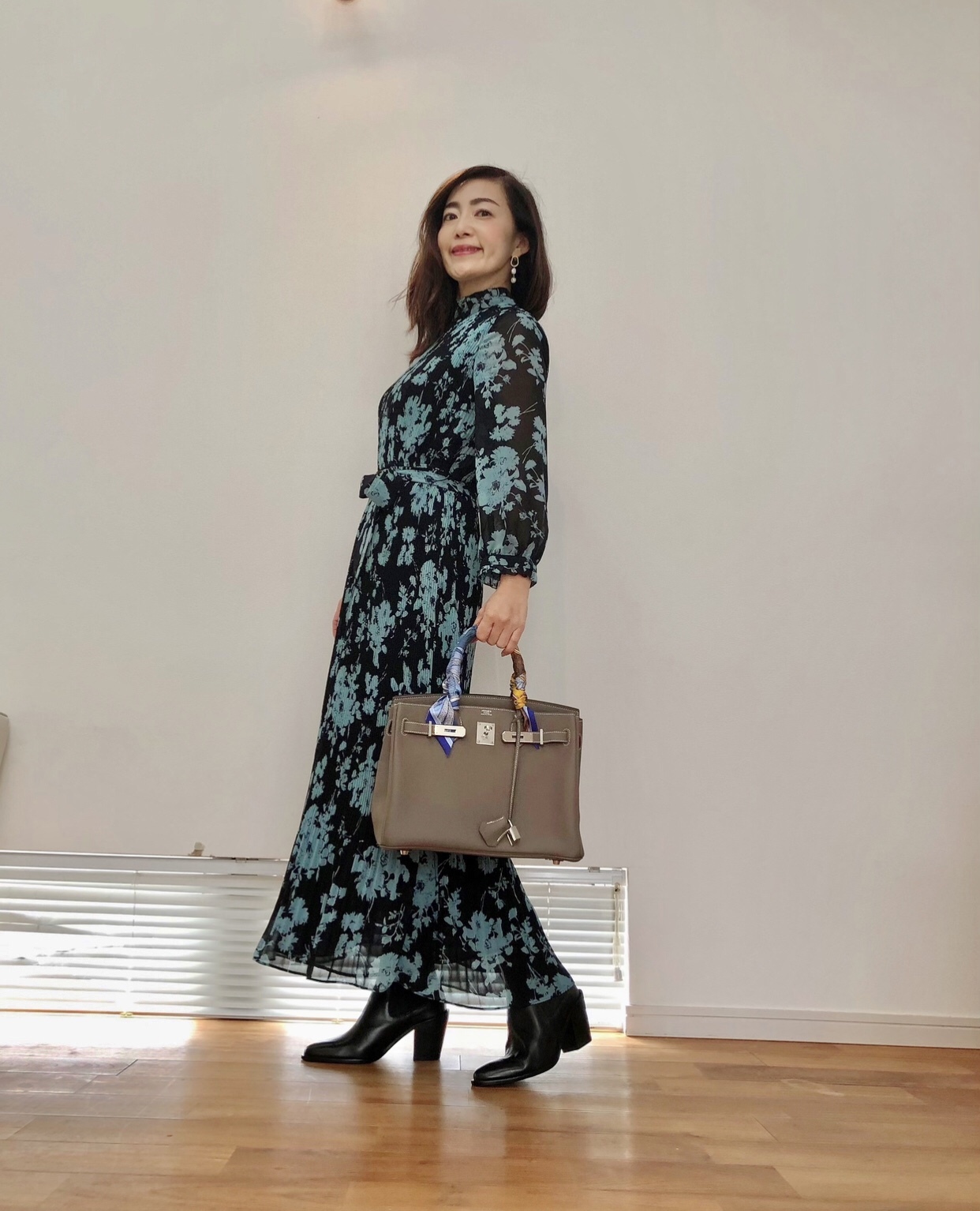 Zaraの柄ワンピ ブーツでお出かけ 華組 宮原江里子のブログ 華組ブログ Web Eclat