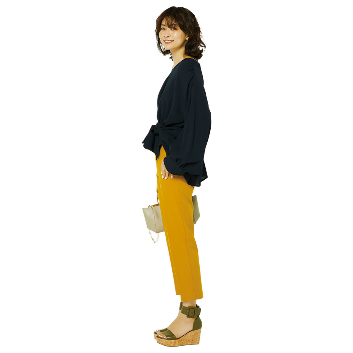 名品くるぶし丈パンツ_マルティニーク