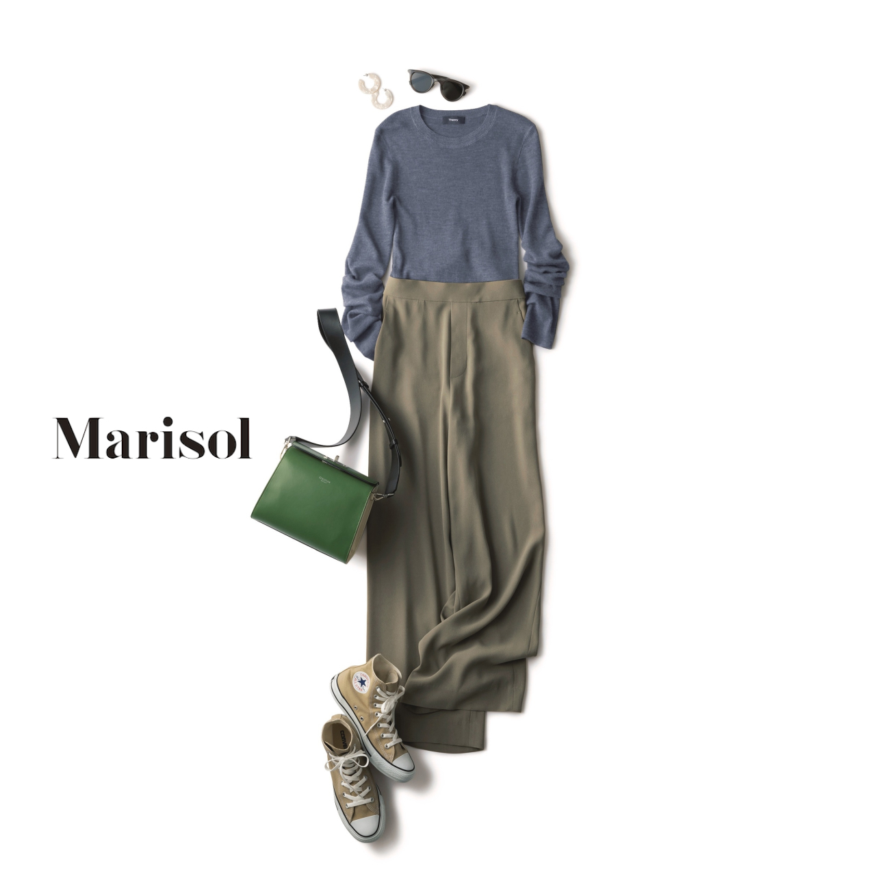 大人のスポーティコーデから華やか 知的ニットコーデまで アラフォーの１週間コーデ ファッション誌marisol マリソル Online 40代をもっとキレイに 女っぷり上々