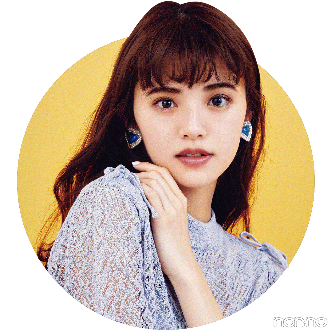 オン眉風♡ふわっとバングヘアアレンジの鈴木ゆうか