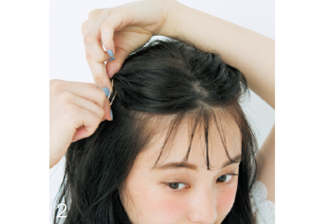 黒髪に似合うヘアアレンジ ふんわり前髪だけで今っぽ感up Non No Web ファッション 美容 モデル情報を毎日お届け