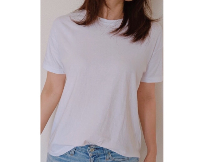 ビッグTシャツというネーミングですが、ややゆとりのある身幅がちょうど良く、パンツにもスカートにも何にでも合わせやすいデザインです。