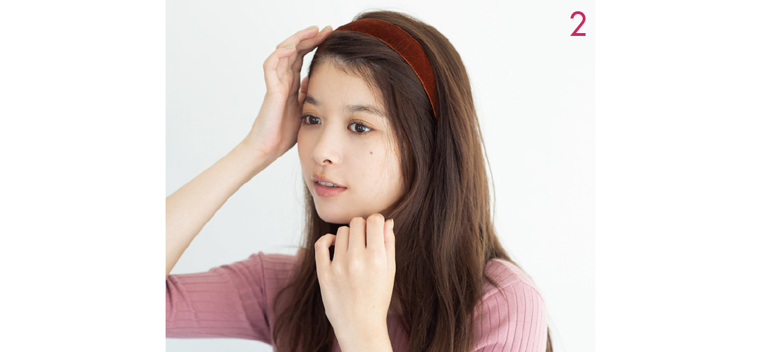 【ヘアアレンジ】カチューシャはつける前の仕込みが大事★ おしゃれに決まるコツを公開!_1_5