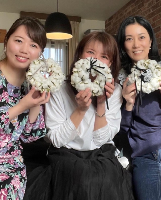 コットンフラワーの大人可愛いリース Www Ivsa Org