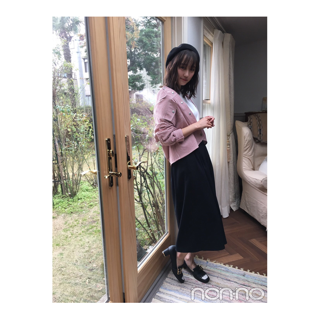 鈴木友菜のギンガムチェックGジャンスタイルが新鮮!【毎日コーデ】_1_1