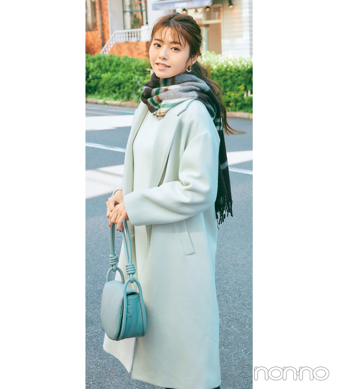 なんだか決まらない を解決 種類別 マフラーの正解バランスとは Non No Web ファッション 美容 モデル情報を毎日お届け