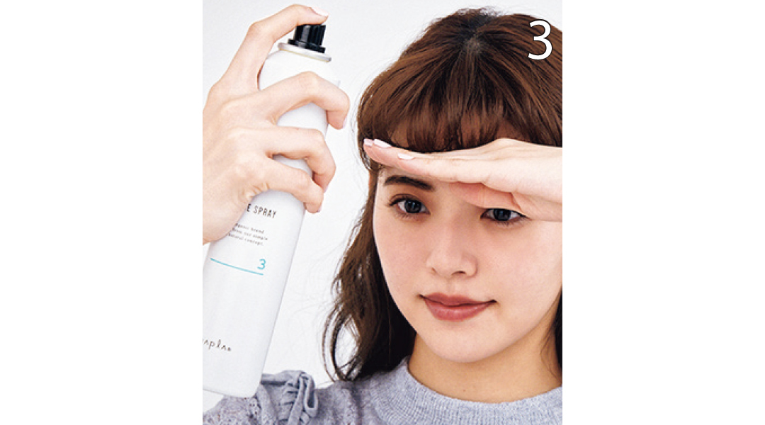 ストレートアイロンでふわっとバングヘアアレンジ3
