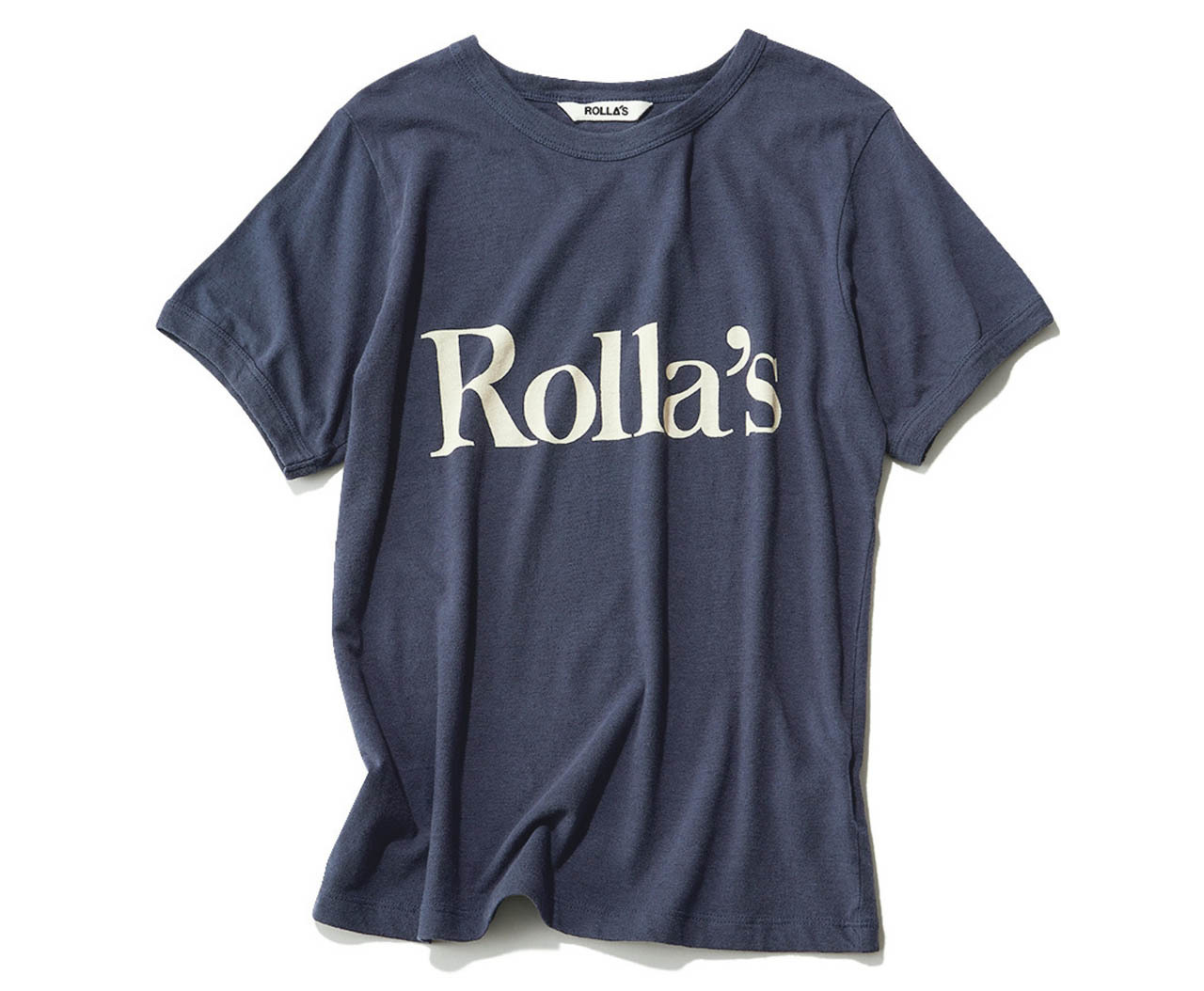 ベーシックカラーのロゴTシャツ