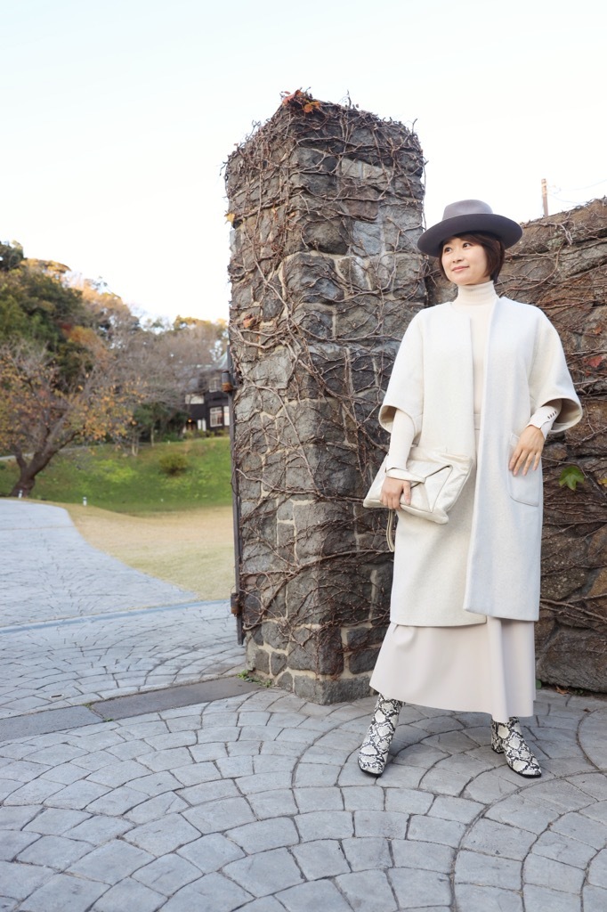 淡色エクリュカラーの高見えZARA&GUコーデ_1_3