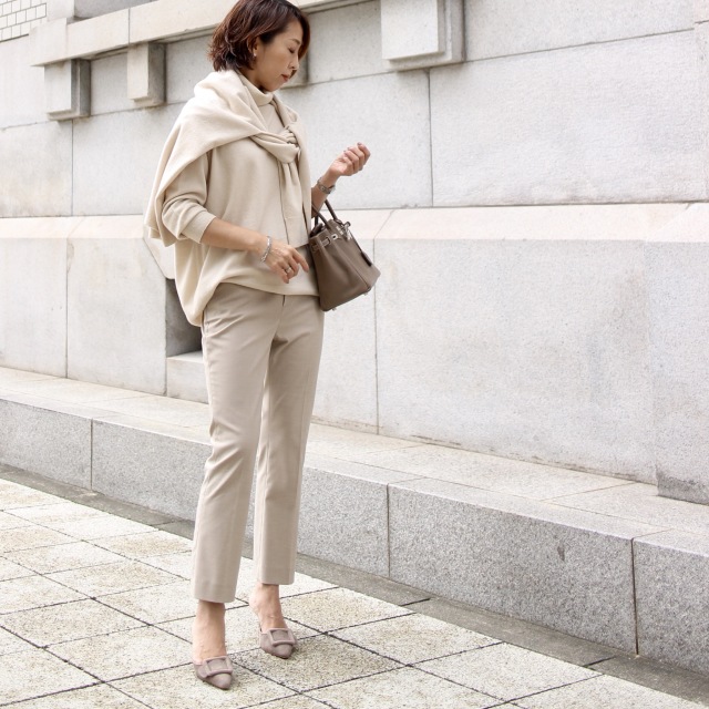 普通で終わらせないニット パンツコーデ ファッション誌marisol マリソル Online 40代をもっとキレイに 女っぷり上々