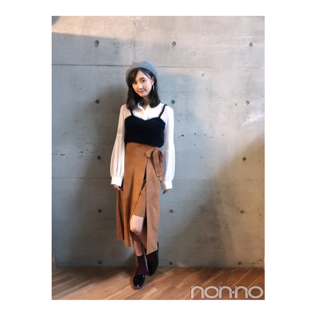 鈴木友菜は旬のラップタイトを大人可愛く【毎日コーデ】_1_1