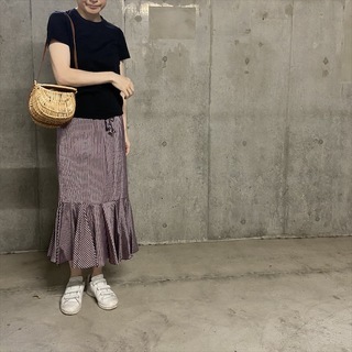 tsuru by marikooikawa かごバッグ コーディネート