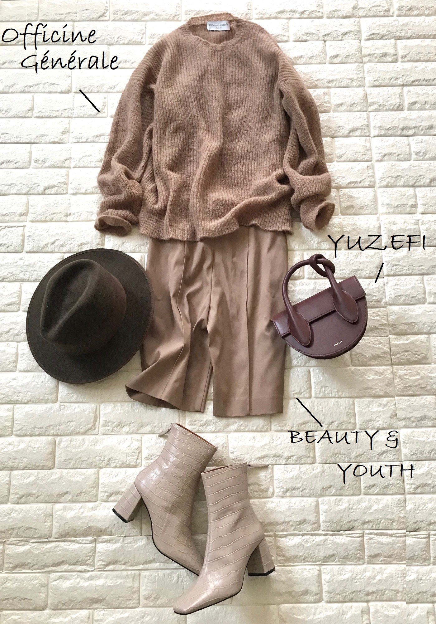 太ヒール×ショートパンツ