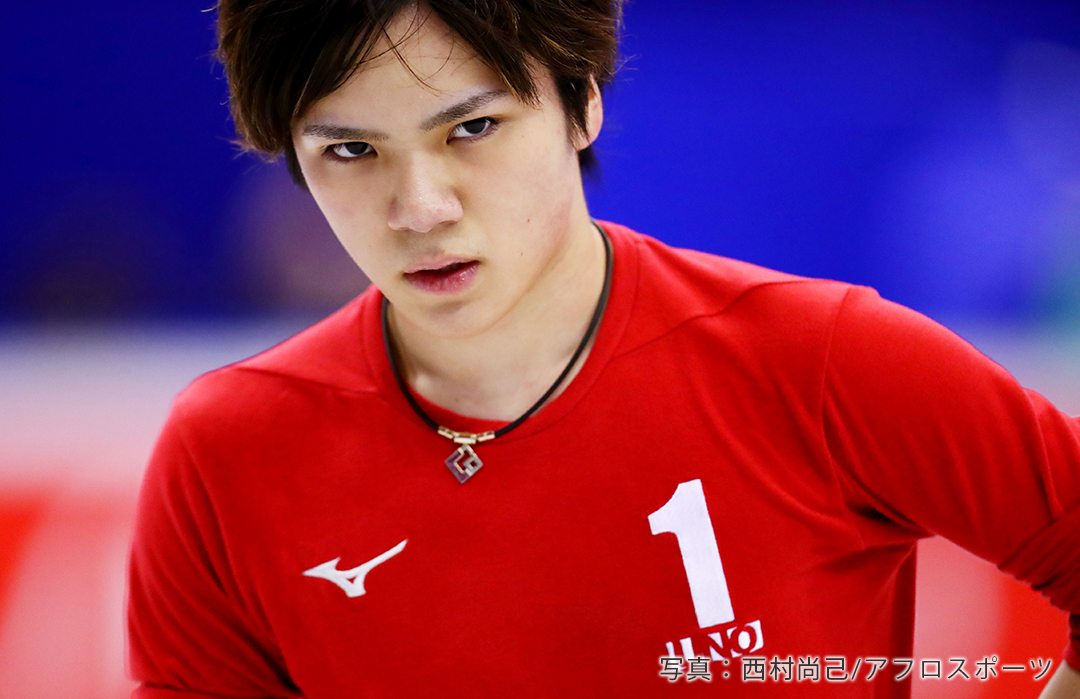 2019年世界国別対抗戦公式練習に臨む宇野昌磨選手
