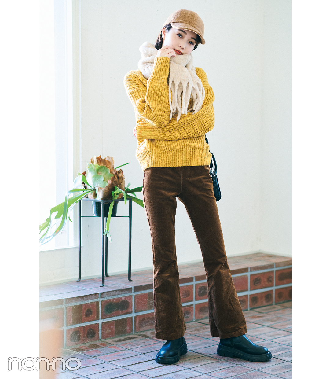 ノンノモデルの冬私服-松川菜々花のモデルカット9-2