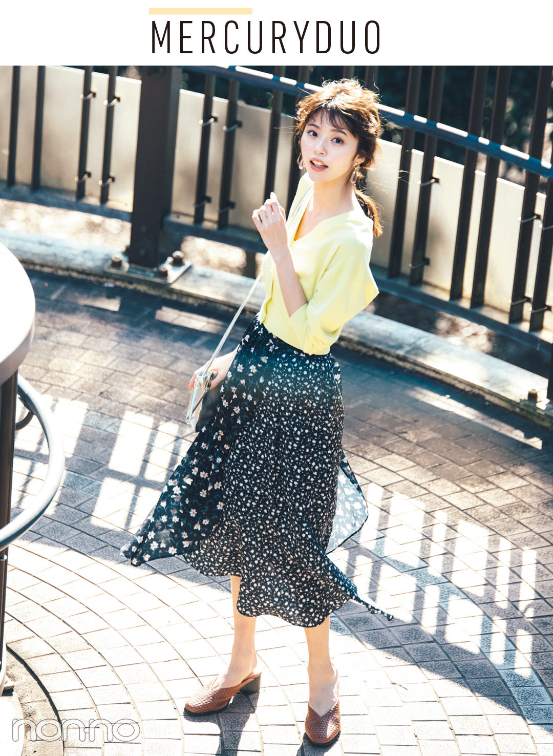 スナイデルの花柄ワンピース 今すぐ買うならコレ Non No Web ファッション 美容 モデル情報を毎日お届け