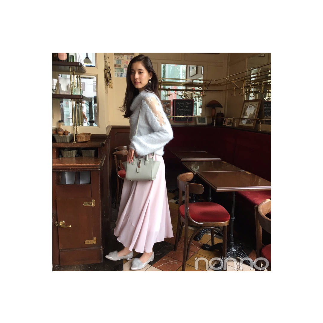 新木優子のふわもこ×透けニットなら鉄板モテしそう♡【毎日コーデ】_1_1