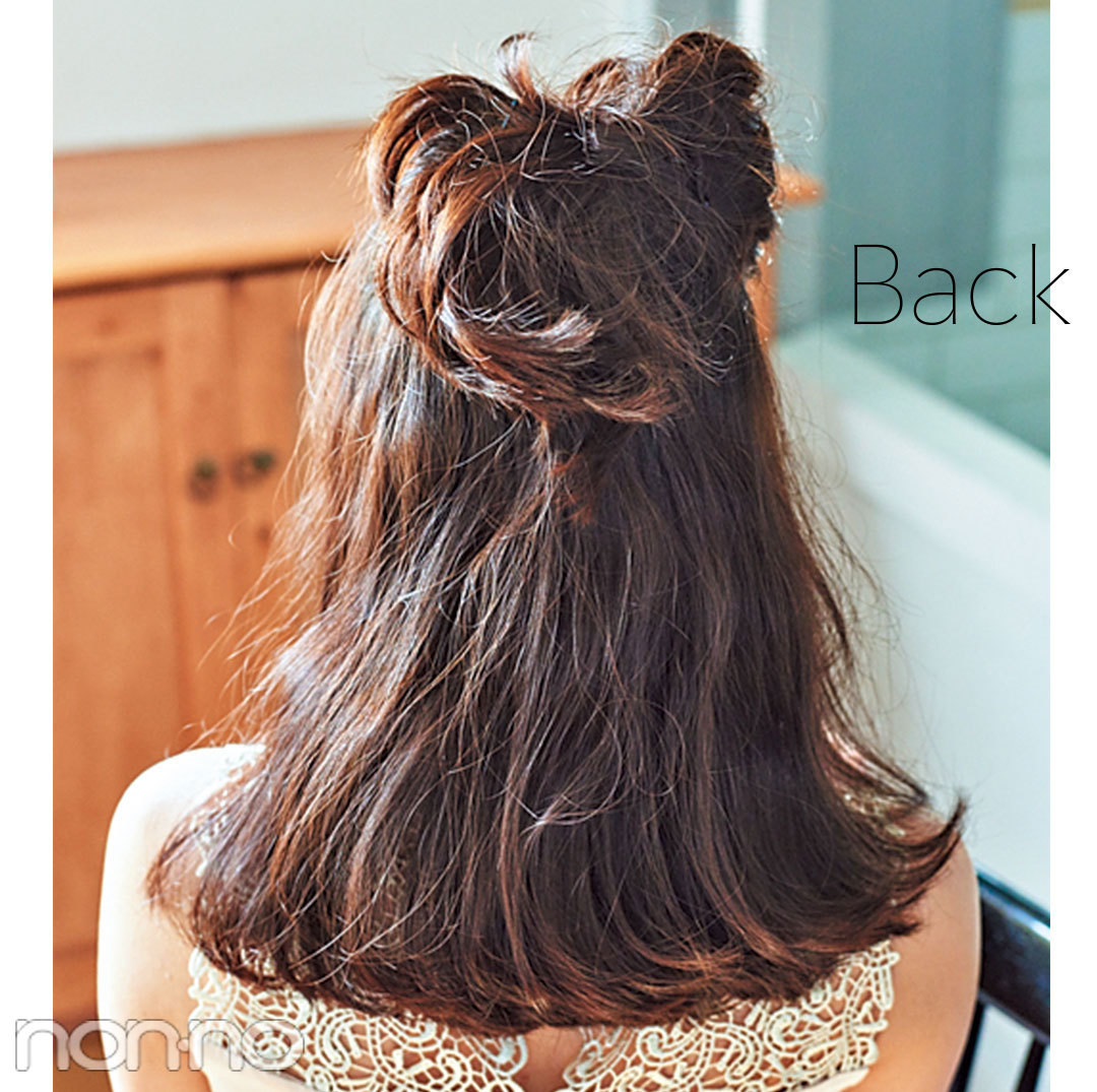 崩しおだんごで目立っちゃお☆ドレスの日のヘアアレンジ_1_3