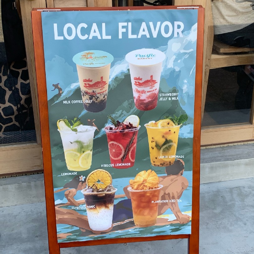 パシフィックベーカリー ドリンクメニュー