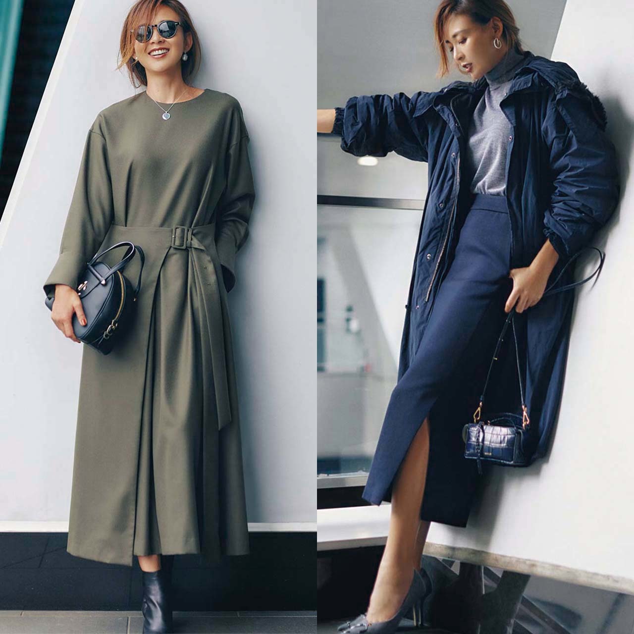 体をほっそり女らしく見せる ロング 長い リーン 細い シルエットが流行中 ファッション誌marisol マリソル Online 40代をもっとキレイに 女っぷり上々