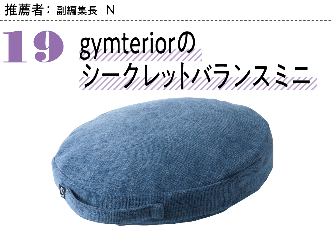 推薦者:副編集長 N 19gymteriorの シークレットバランスミニ