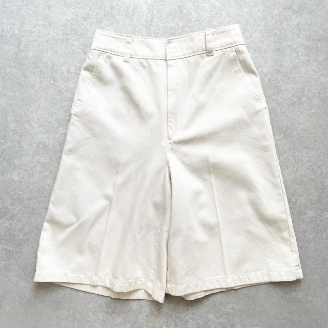 コットンバミューダパンツ オフホワイト