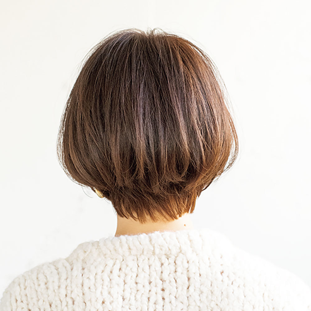 後ろから見た 40代人気ヘアスタイル1位