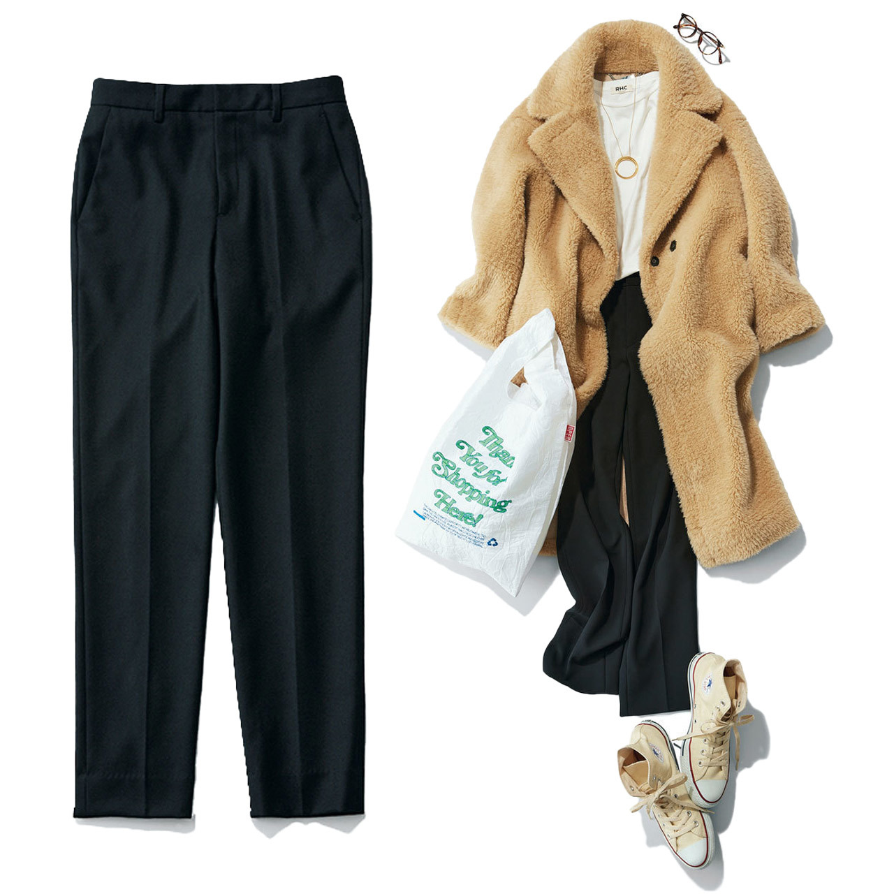 超定番 黒パンツ をマンネリしないで今どきにはくコツは 40代 冬のファッションコーデまとめ ファッション誌marisol マリソル Online 40代をもっとキレイに 女っぷり上々