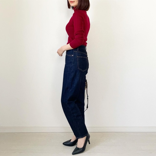 今年も買いました!UNIQLOリブタートル【tomomiyuコーデ】_1_2
