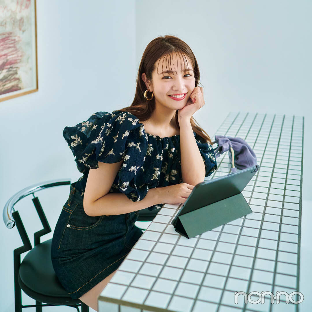 横田真悠の夏私服1週間コーデday7
