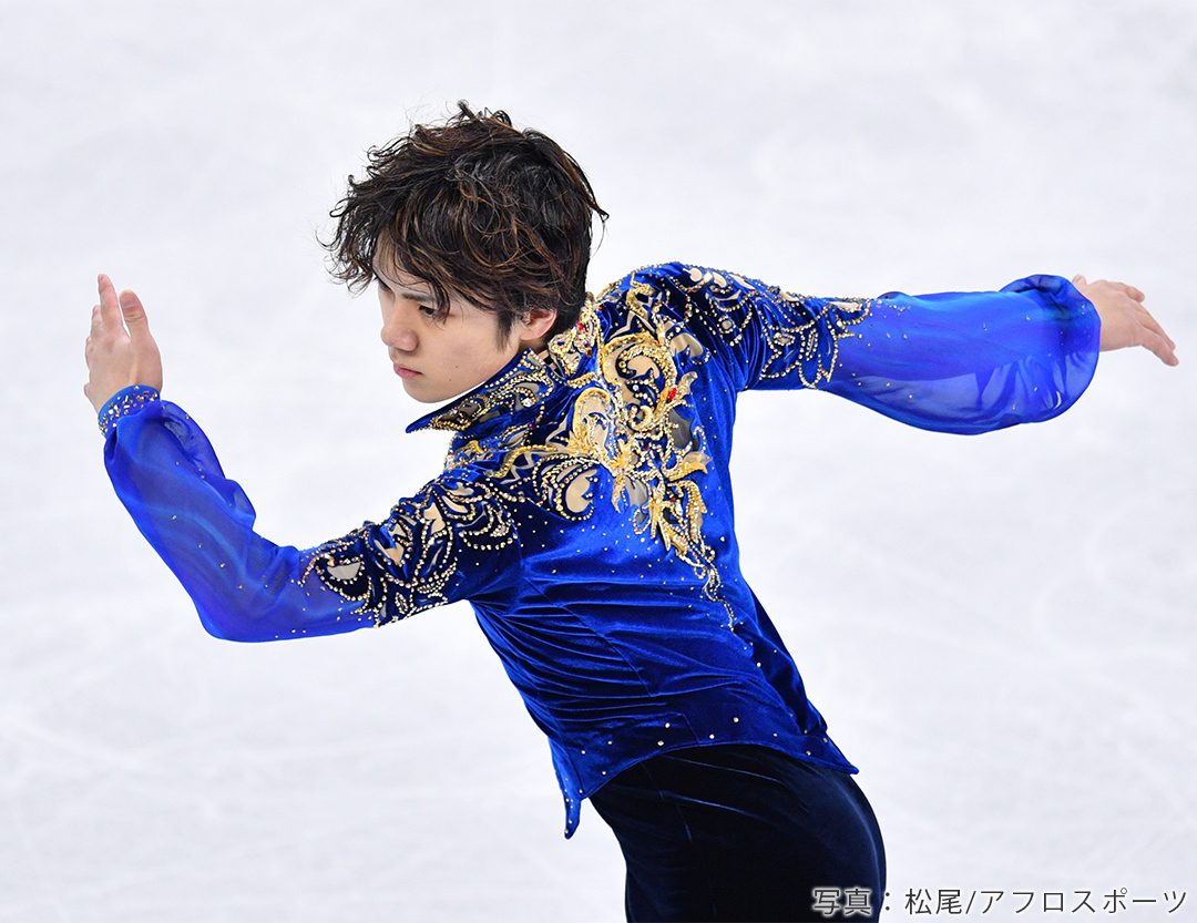 2018年平昌オリンピック男子FS演技中の宇野昌磨選手