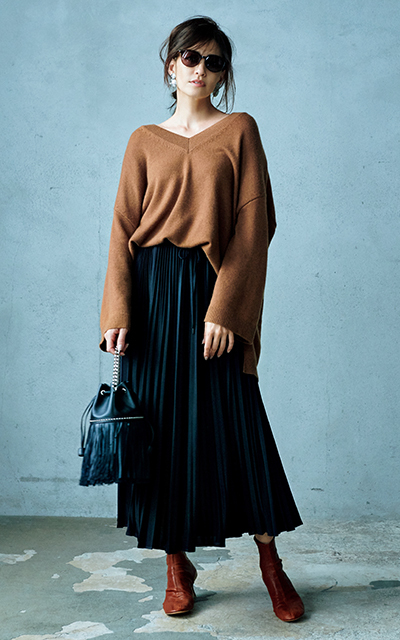 この秋 新鮮な基本色に 温かみと女性らしさが増す 暖ブラウン コーデ アイテム15 Web Eclat 50代女性のためのファッション ビューティ ライフスタイル最新情報