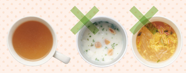 昼食で糖質オフする方法4 スープ選びにも気をつけて